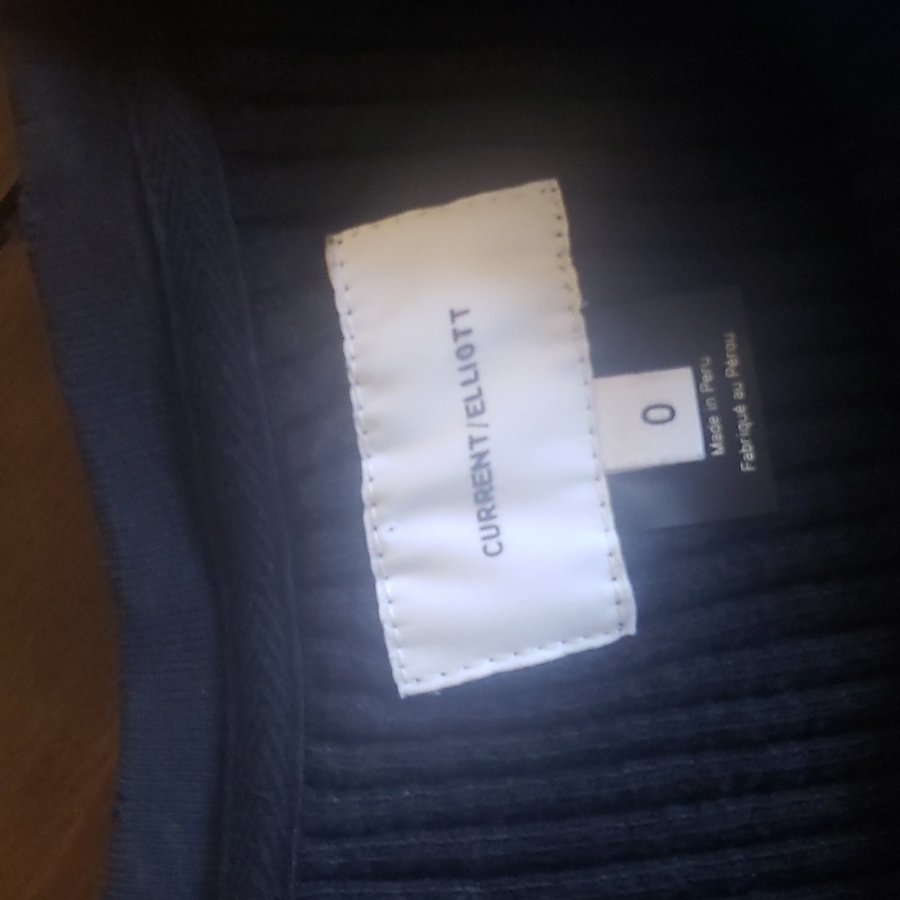 Current/elliot cropped distressed sweatshirt - image 5